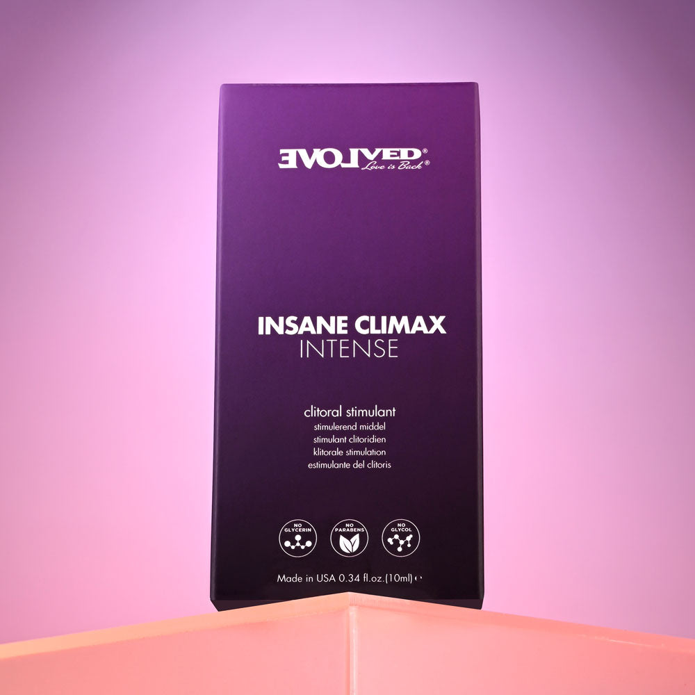 Evolved INSANE CLIMAX - INTENSE - Clitoral Stimulation Gel 10ml