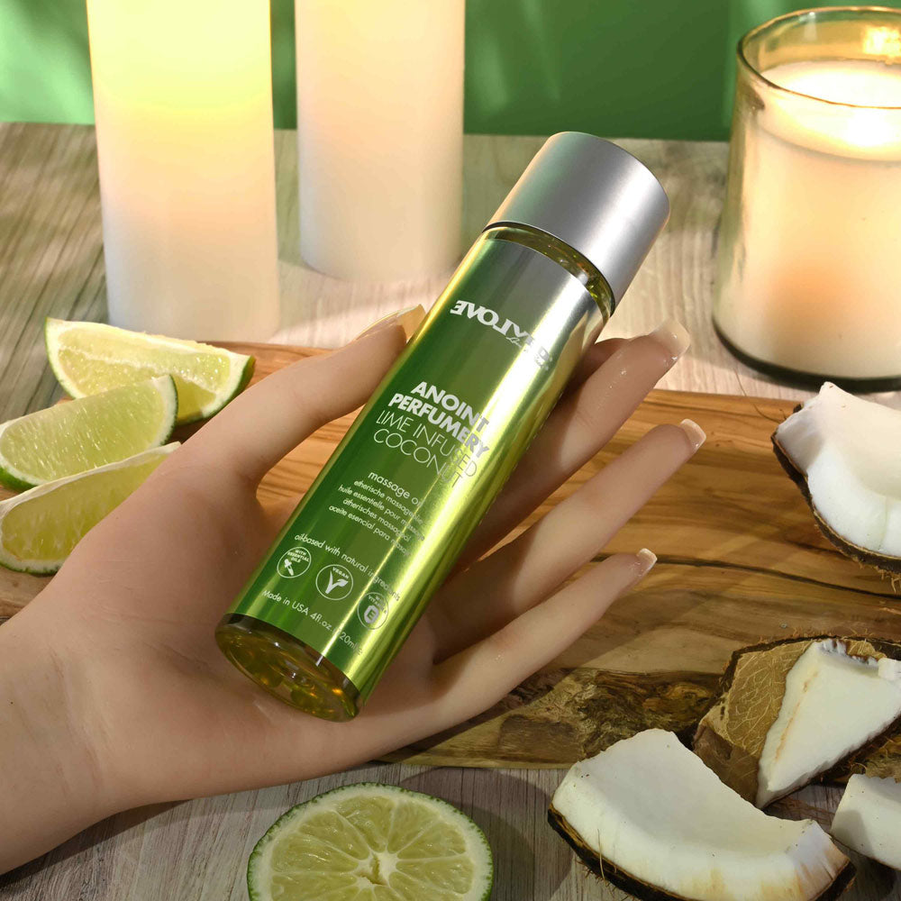 Evolved ANOINT PERFUMERY - Lime Infused Coconut Massage Oil 120ml