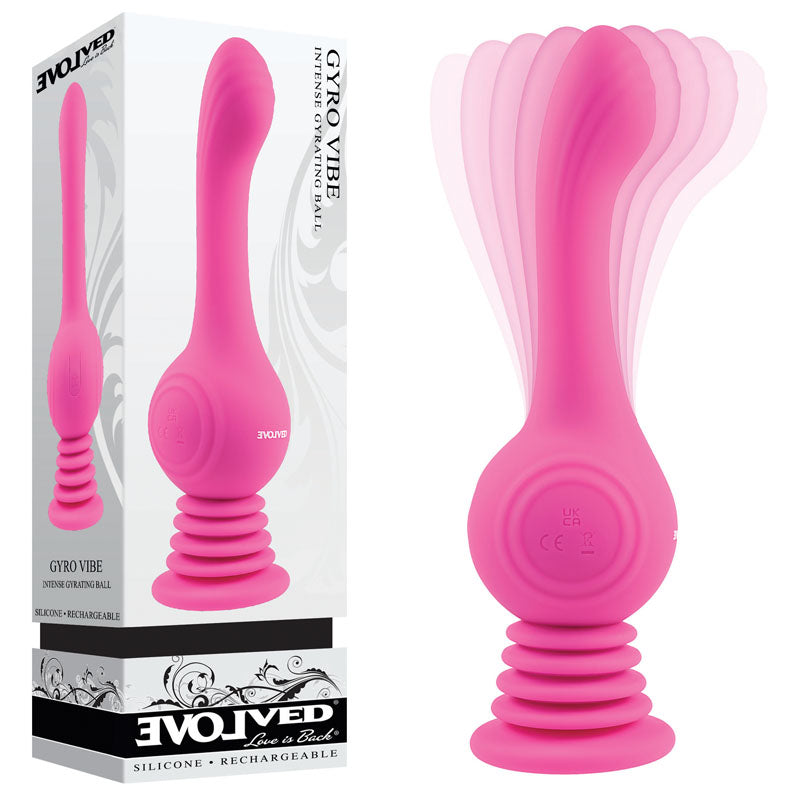 Evolved GYRO VIBE Pink 24.8cm USB Rechargeable Super Vibrator