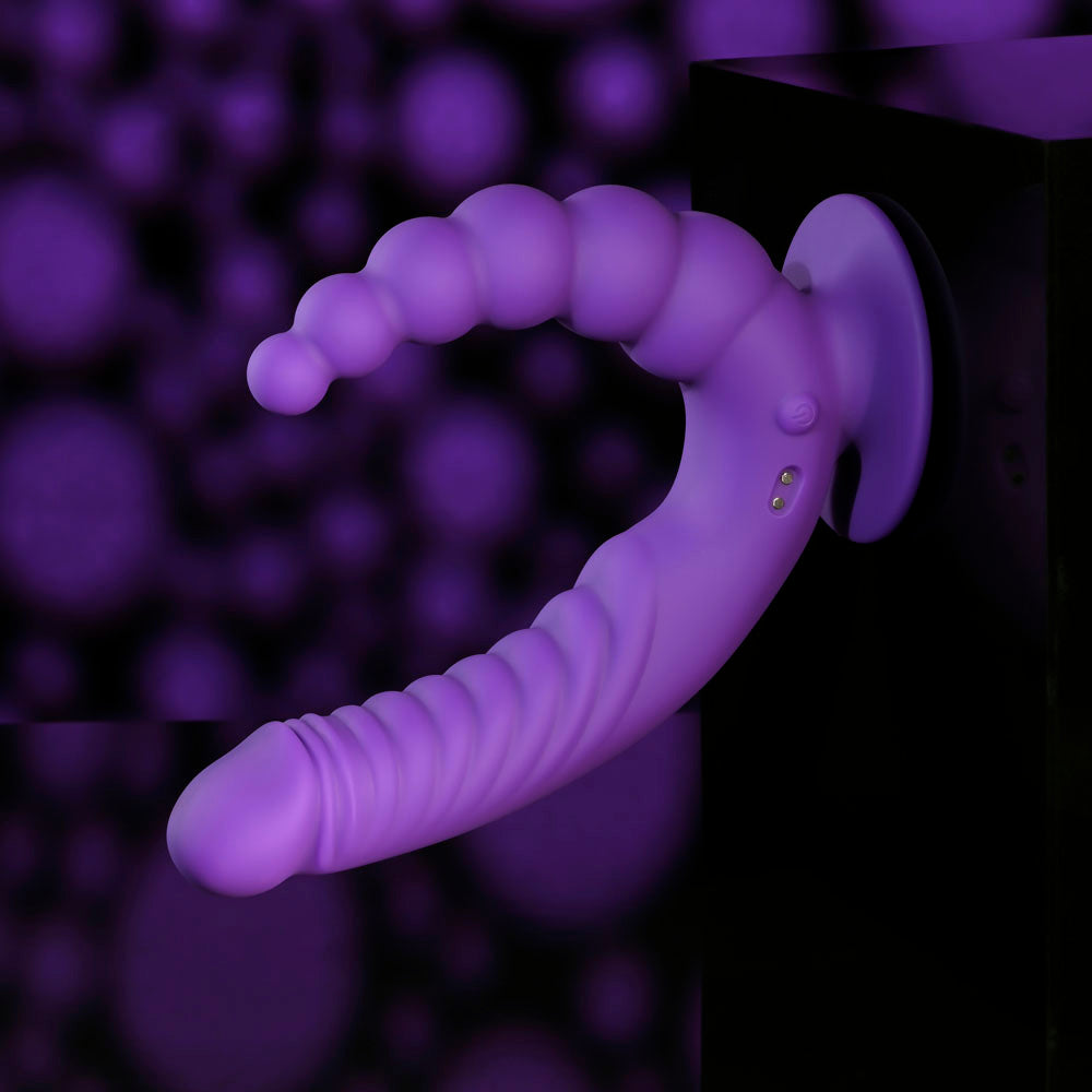Evolved THE RIDER - Purple Double Ended Vibrator with Wireless Remote