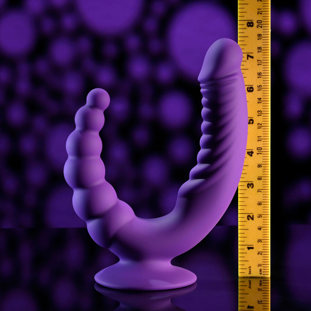 Evolved THE RIDER - Purple Double Ended Vibrator with Wireless Remote