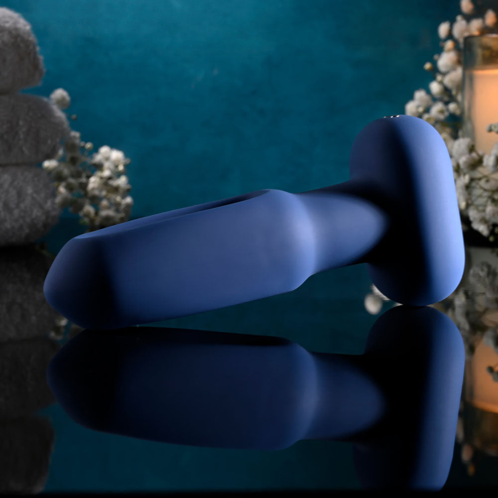 Evolved THE FLAPPER - Blue 14cm Vibrating and Flapping Butt Plug with Remote