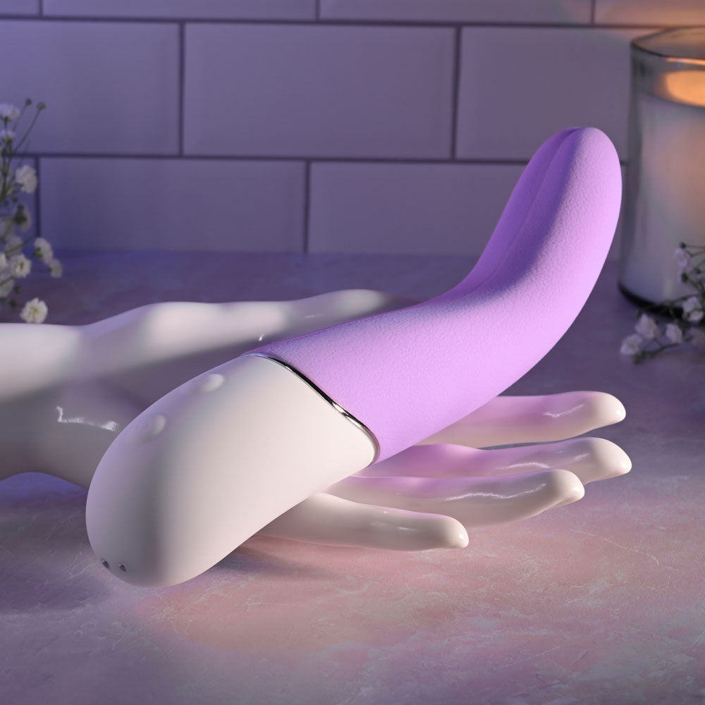 Evolved SLIP OF THE TONGUE - Purple 21.1cm USB Rechargeable Flicking Tongue Vibrator