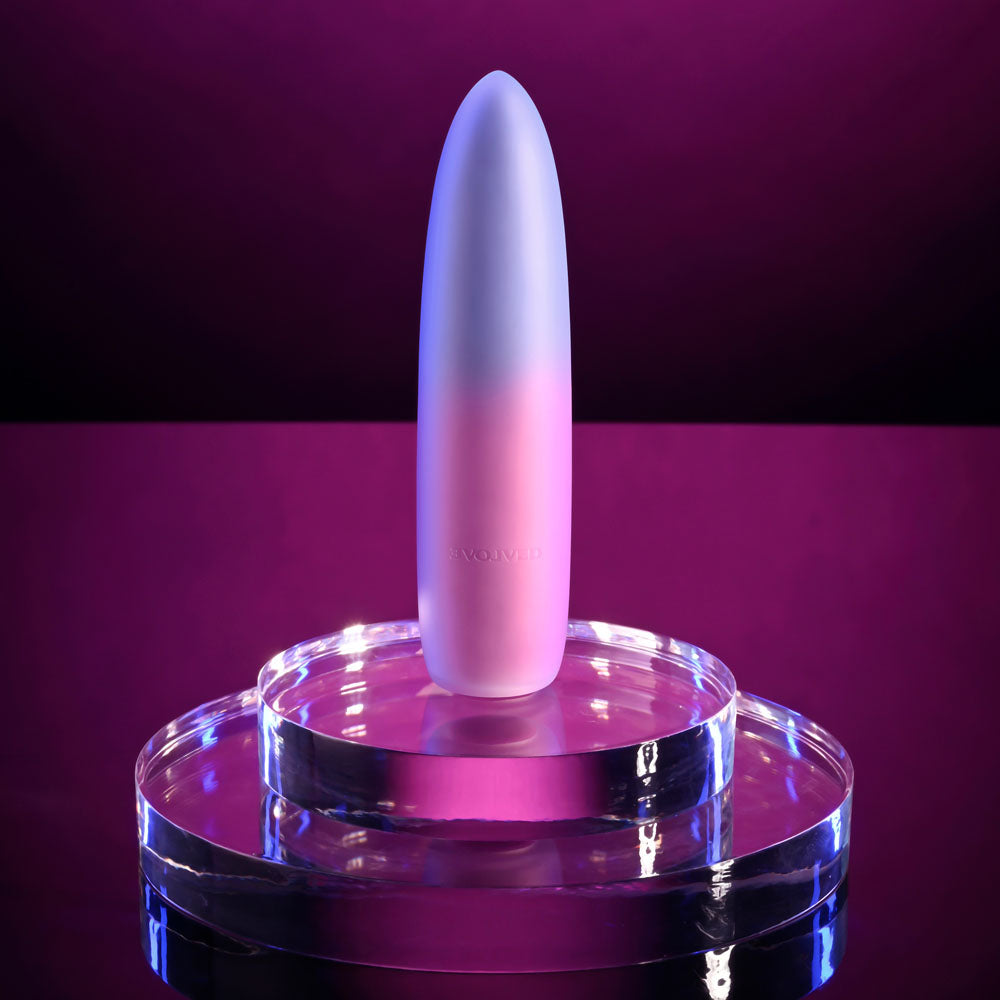 Evolved PARADISE BULLET - Pink/Purple 10.2cm USB Rechargeable Bullet