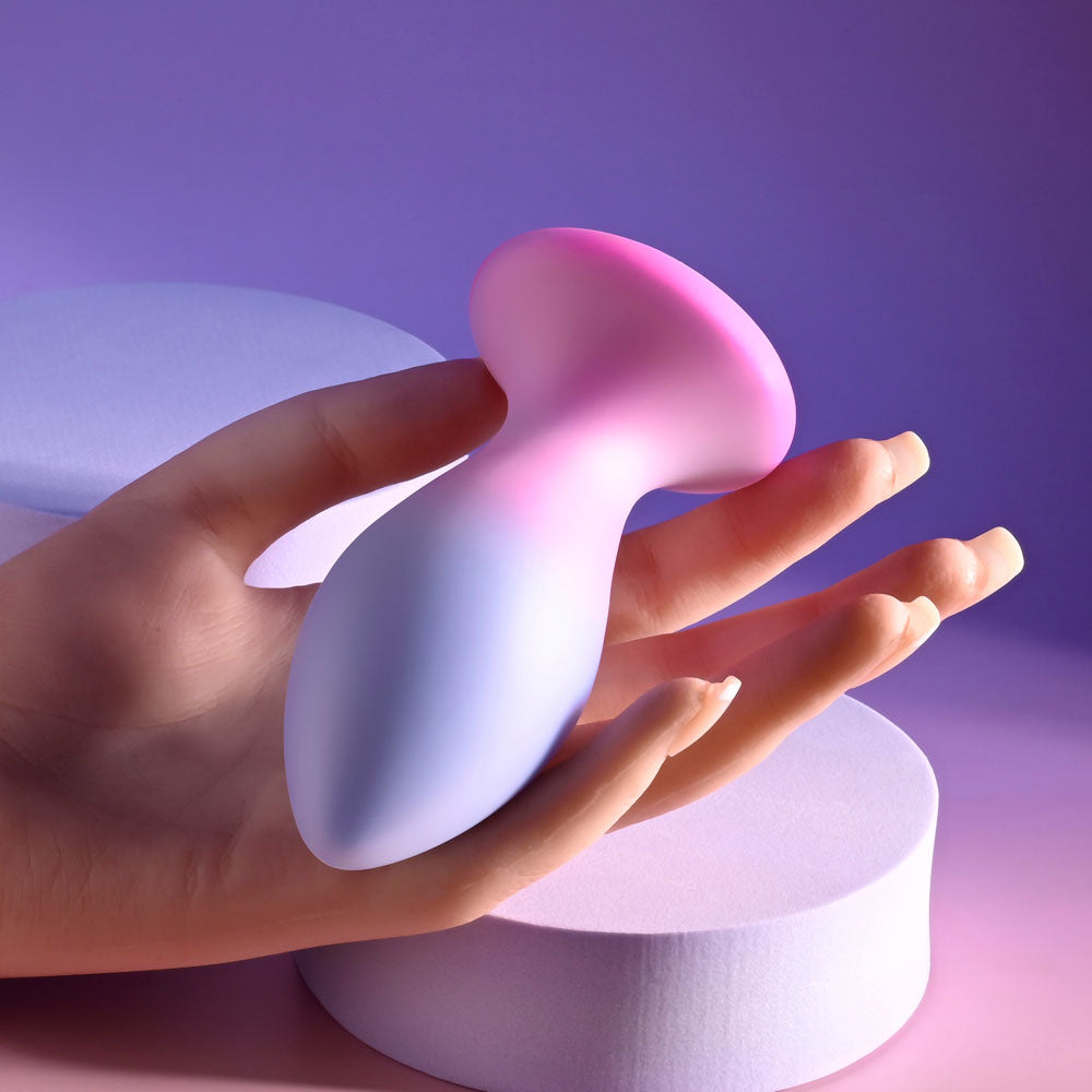 Evolved PARADISE PLUG - Pink/Purple 10.5cm Vibrating Butt Plug with Wireless Remote