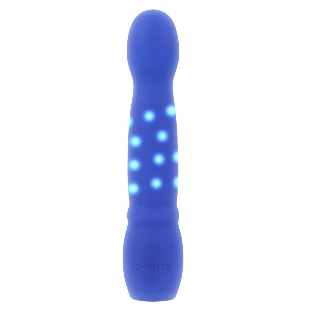 Evolved DISCO DIVA - Blue 20.9cm USB Rechargeable Light Up Vibrator