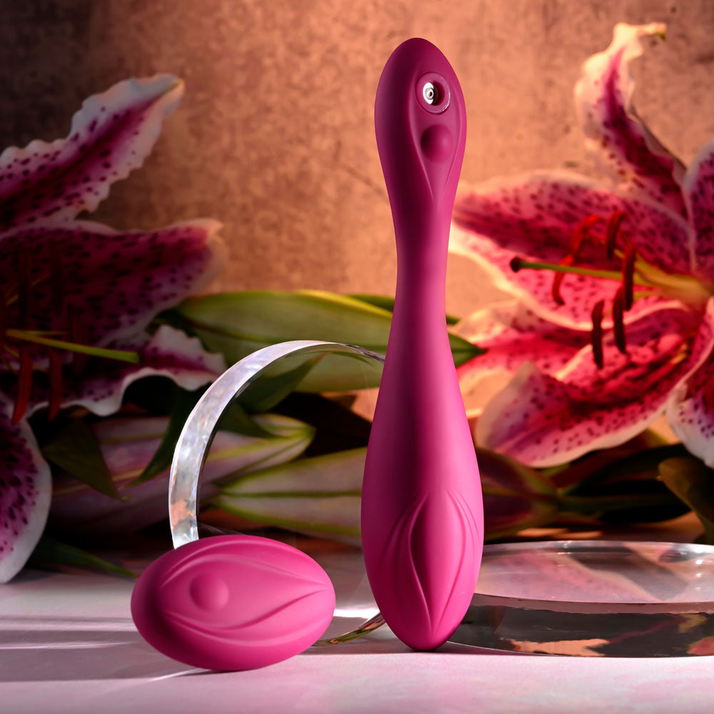 Evolved CHERRY POSE - Pink 16.1cm Flexible & Posable Vibrator with Remote
