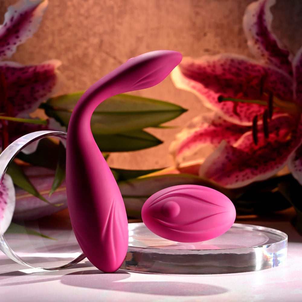Evolved CHERRY POSE - Pink 16.1cm Flexible & Posable Vibrator with Remote