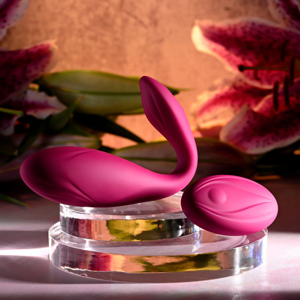 Evolved CHERRY POSE - Pink 16.1cm Flexible & Posable Vibrator with Remote