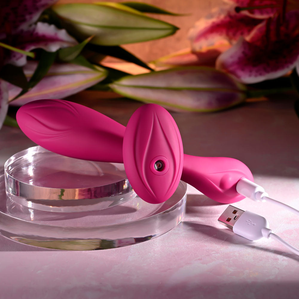 Evolved CHERRY POSE - Pink 16.1cm Flexible & Posable Vibrator with Remote