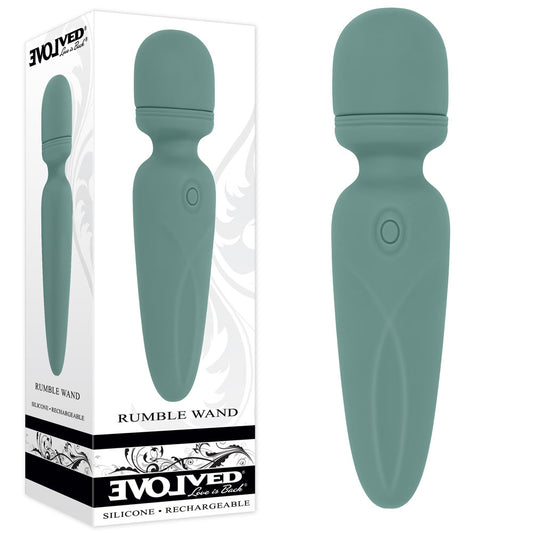 Evolved RUMBLE WAND - Olive Greeb 13.4cm Mini Massage Wand