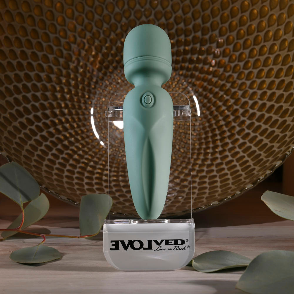 Evolved RUMBLE WAND - Olive Greeb 13.4cm Mini Massage Wand