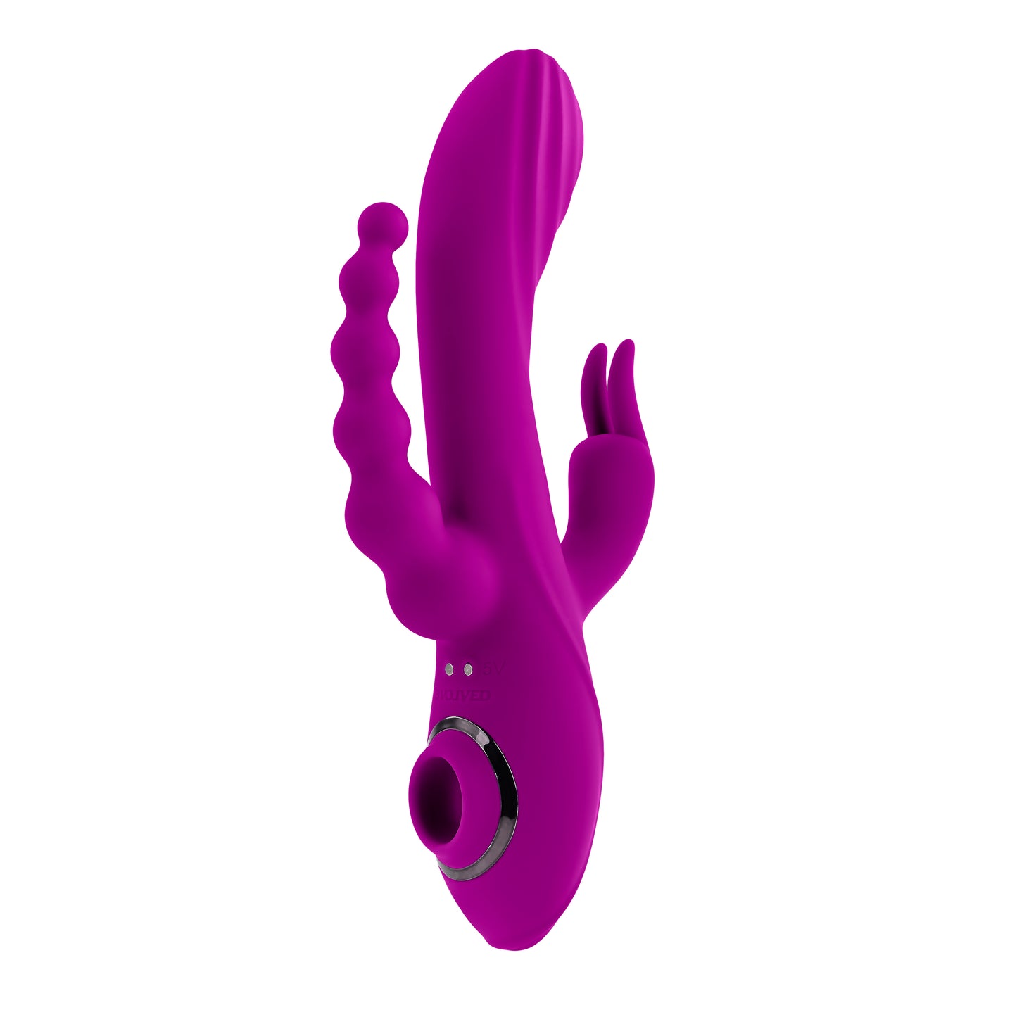 Evolved FOURGASM Purple 21.9cm Triple Vibrator with Suction