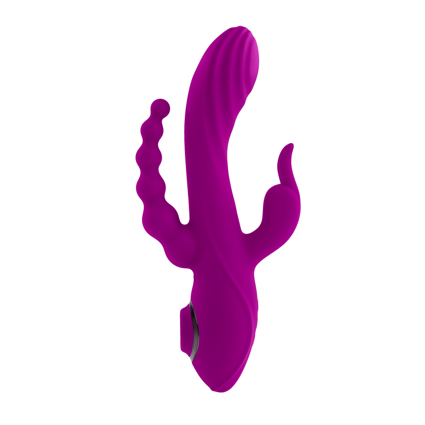 Evolved FOURGASM Purple 21.9cm Triple Vibrator with Suction