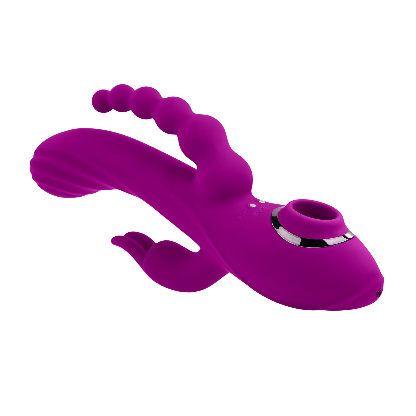 Evolved FOURGASM Purple 21.9cm Triple Vibrator with Suction