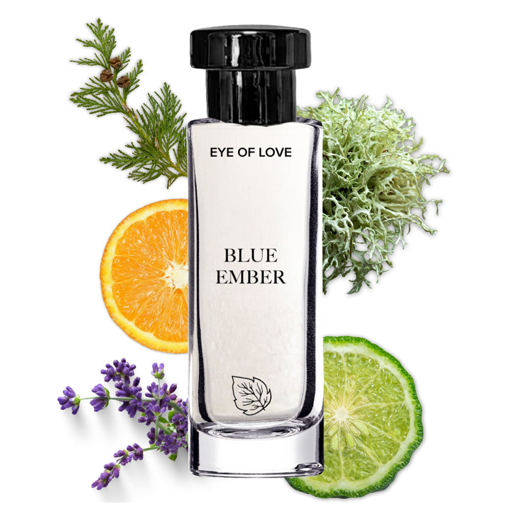 Eye Of Love Bloom Pheromone Body Spray Blue Ember Cologne Men to attract Women 30ml