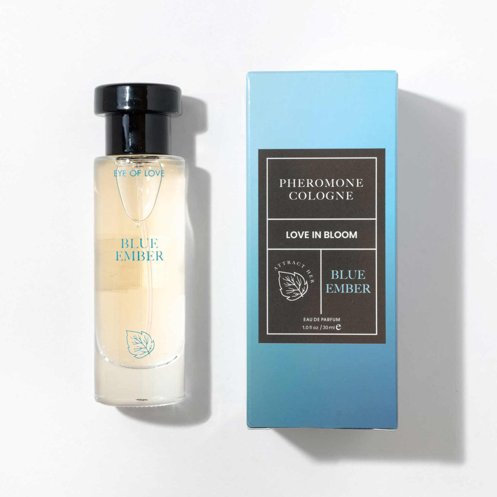 Eye Of Love Bloom Pheromone Body Spray Blue Ember Cologne Men to attract Women 30ml