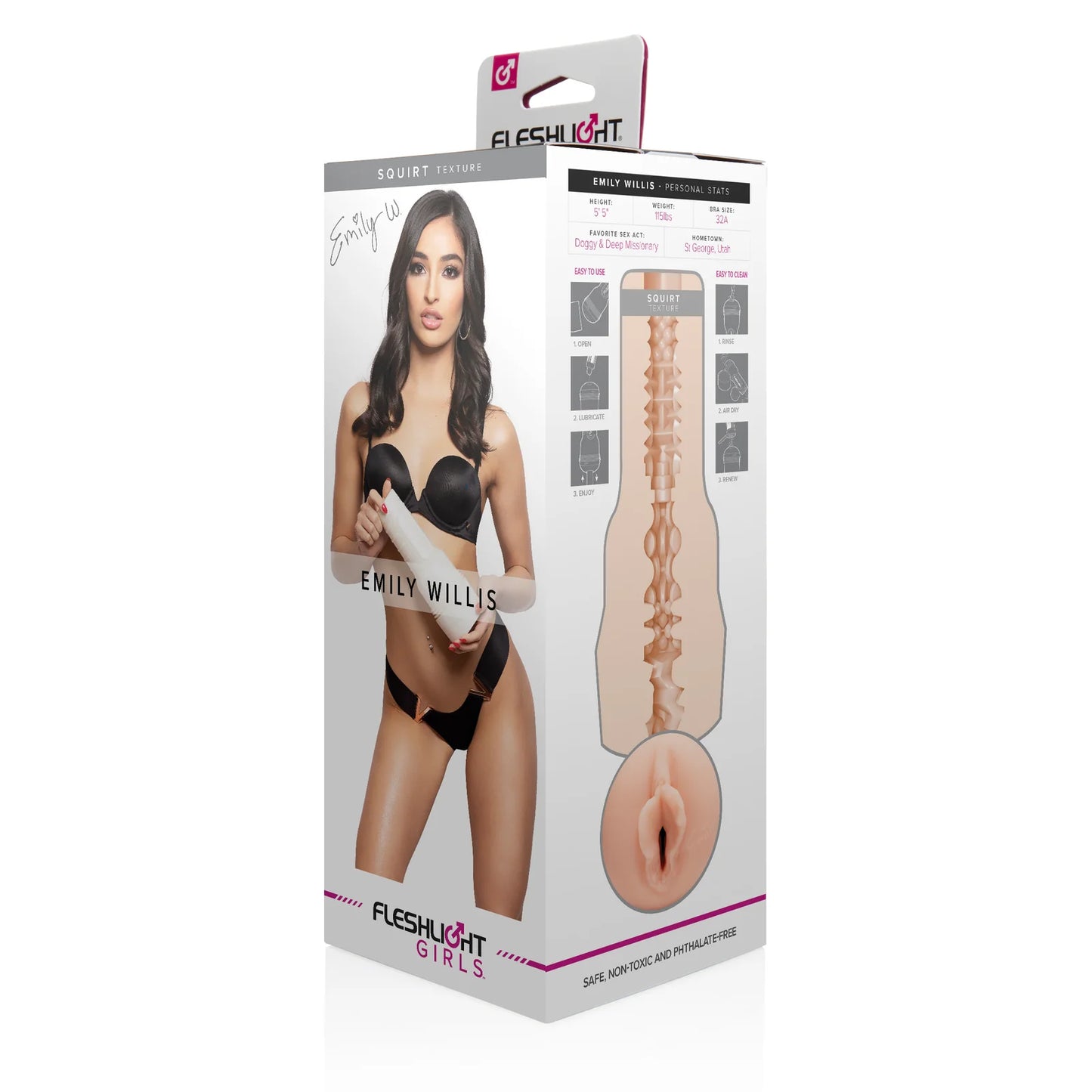 Fleshlight Girls Emily Willis Squirt Vagina Masturbator