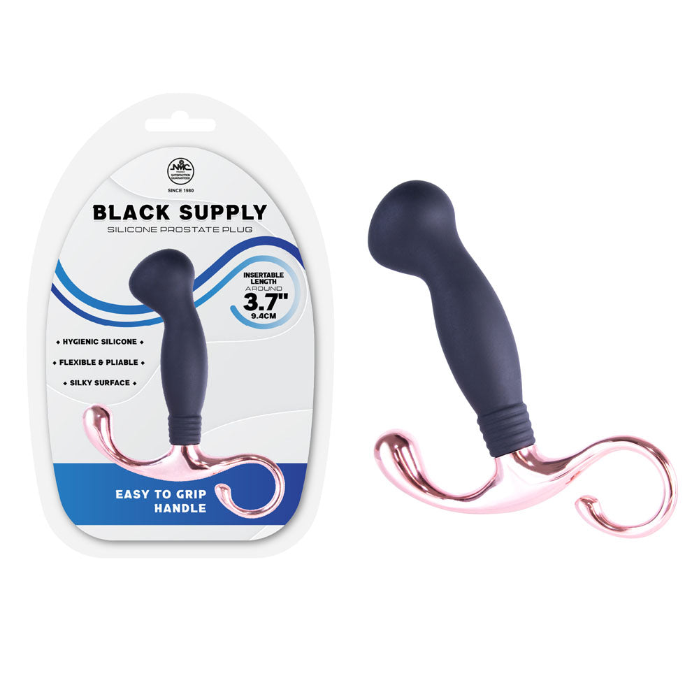 Excellent Power Black Supply Silicone Prostate Plug 02