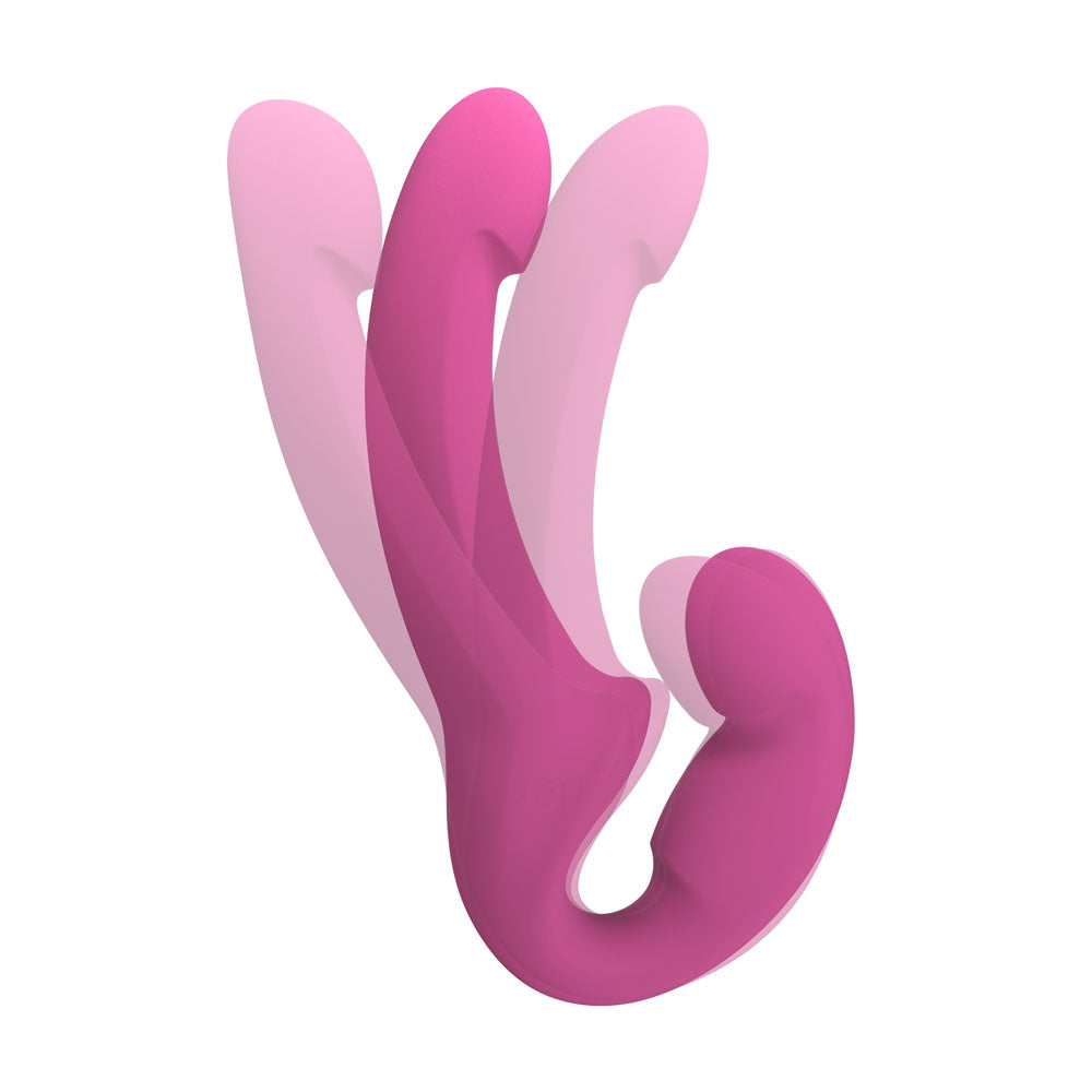 Fun Factory Share Lite - Strapless Strap-On - Posable Double Dildo