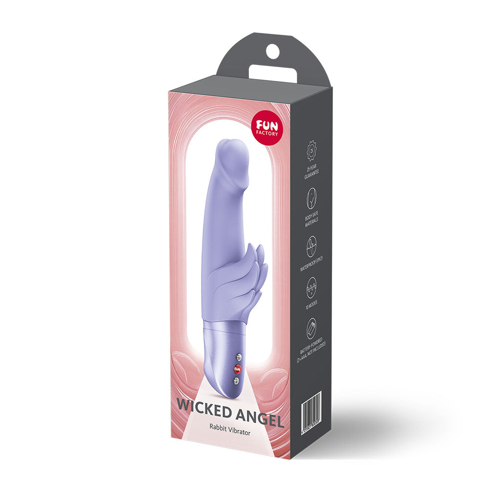 Fun Factory Wicked Angel Rabbit Vibrator - Purple
