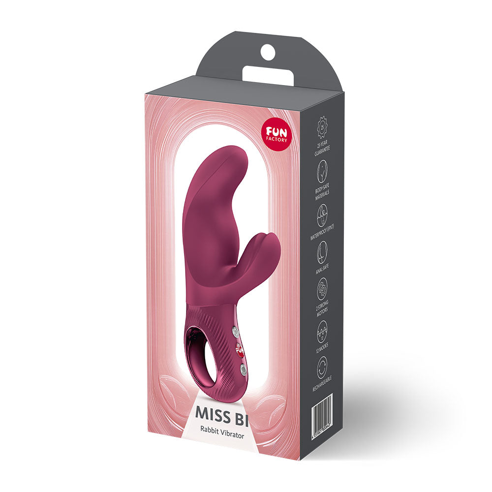 Fun Factory Miss Bi Rabbit Vibrator 2026 Wine Red
