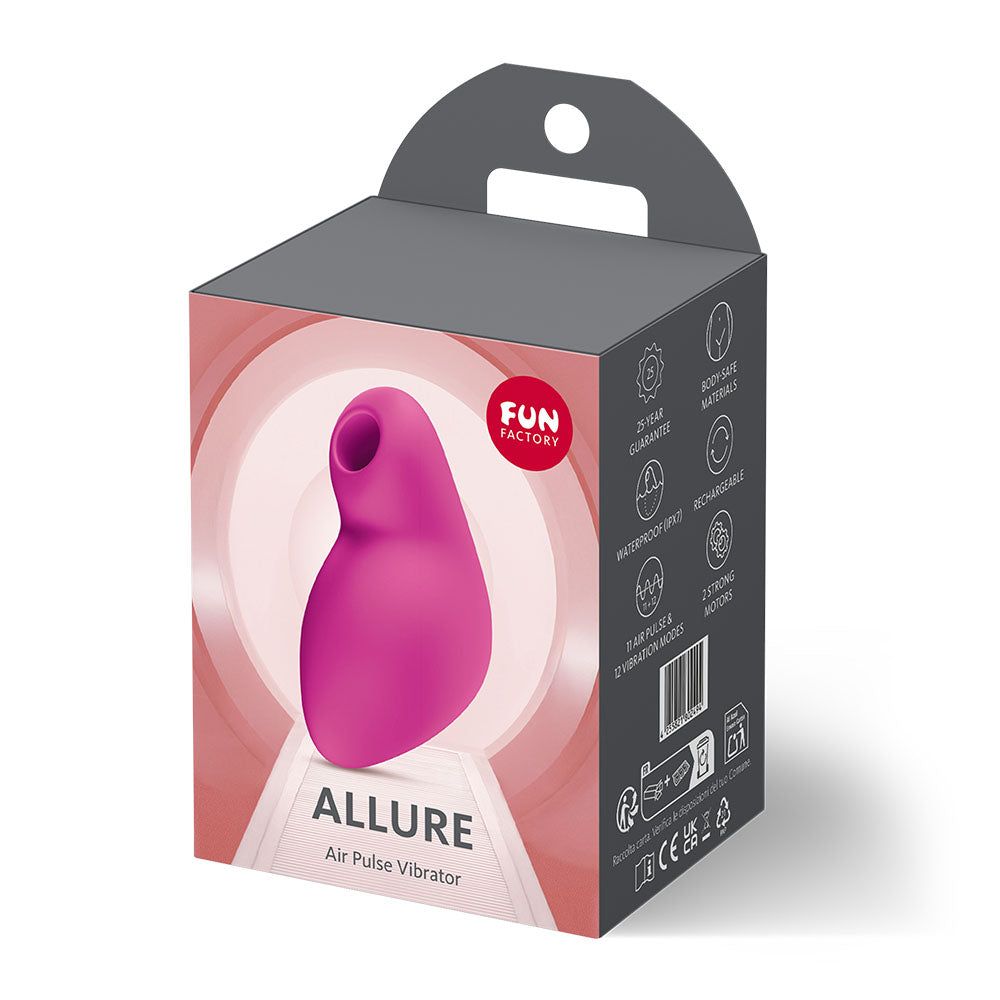 Fun Factory ALLURE Air Pulse Clitoral Stimulator Vibrator Magenta