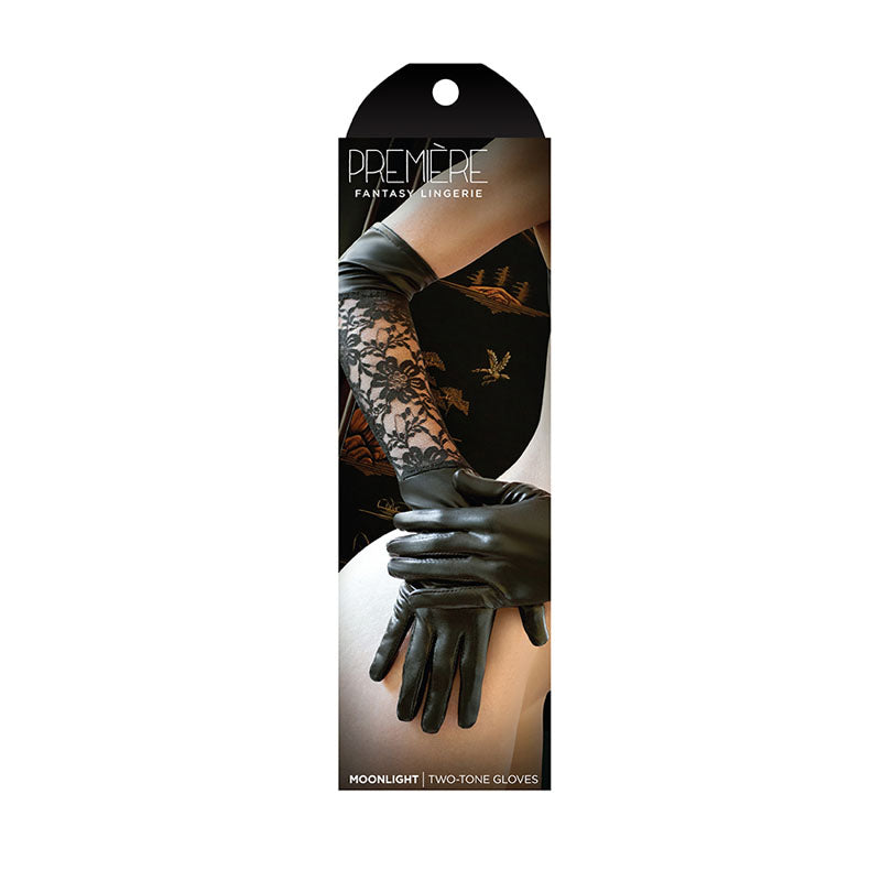 Fantasy Lingerie Premiere Moonlight Two Tone Gloves One Size