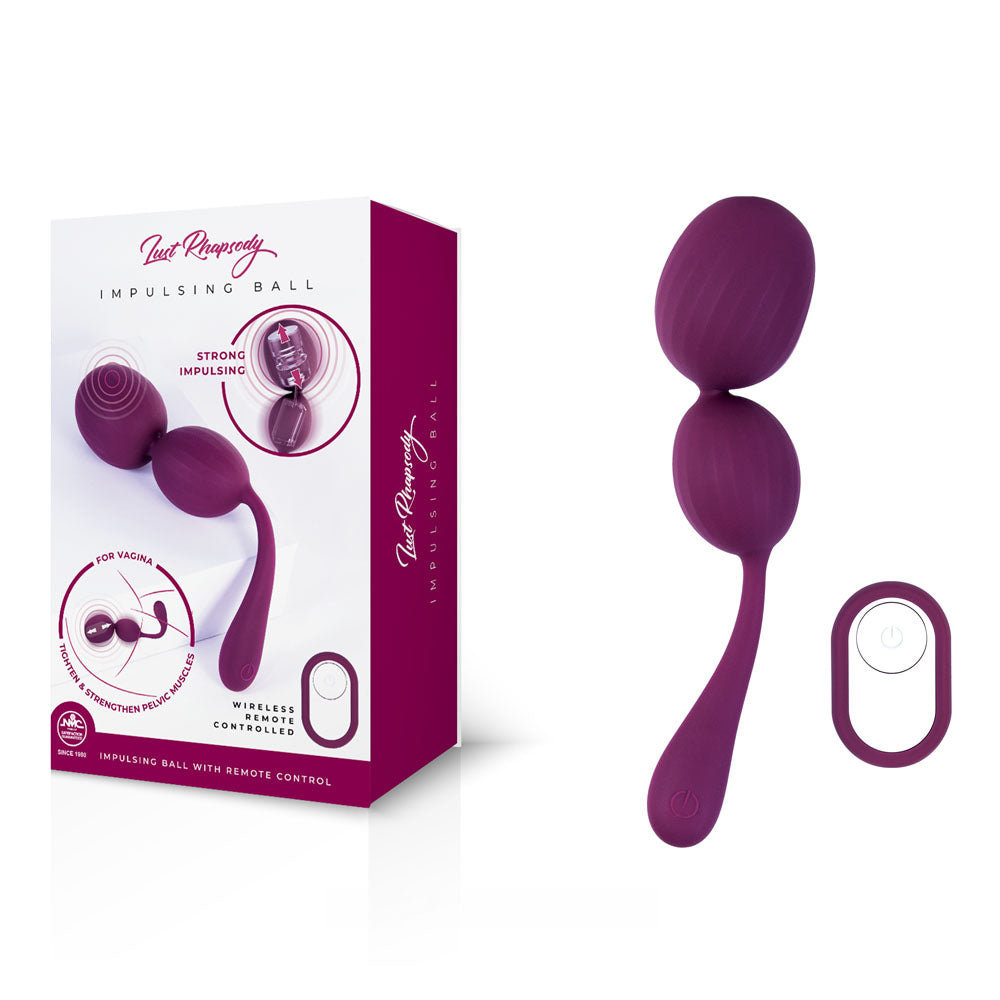 Excellent Power Lust Rhapsody Impulsing Ball Kegel Balls with Wireless Remote