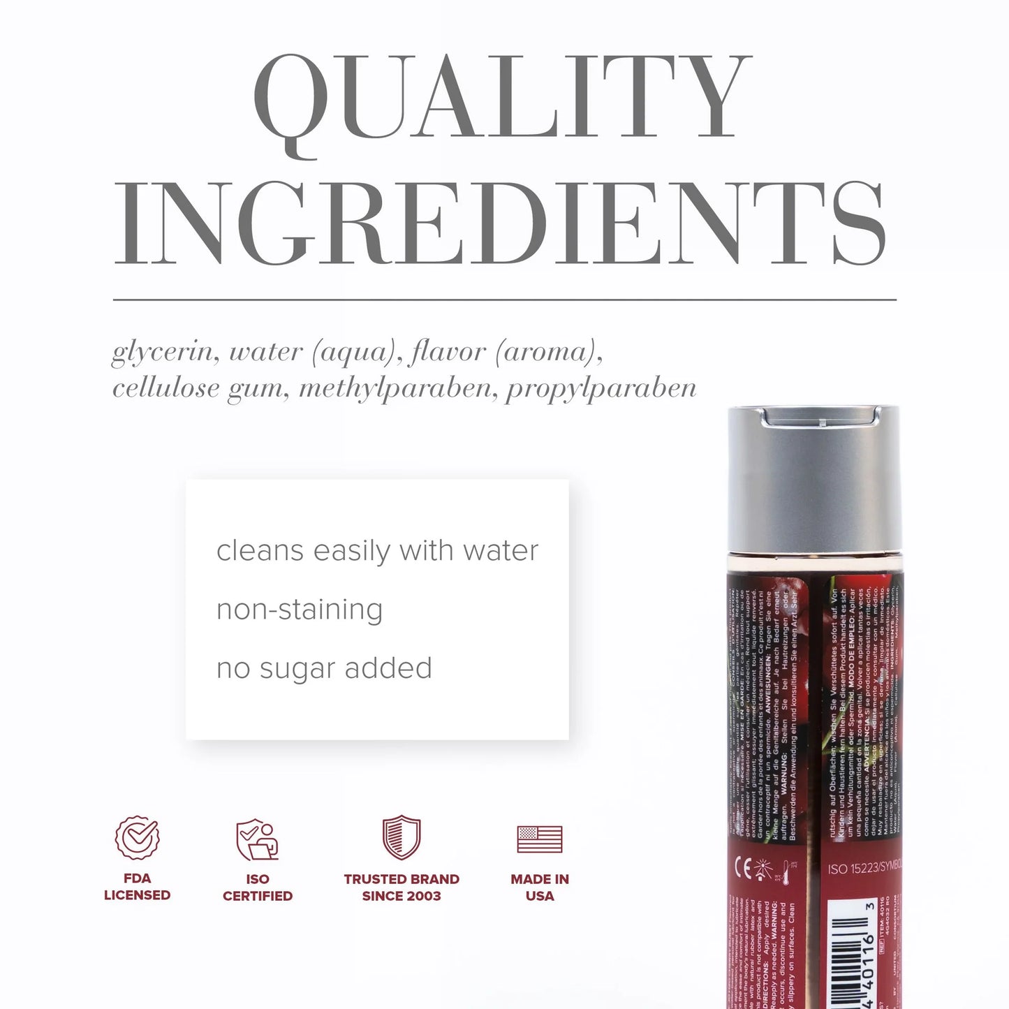 JO H2O Flavored Cherry Burst Lubricant 1oz/30ml
