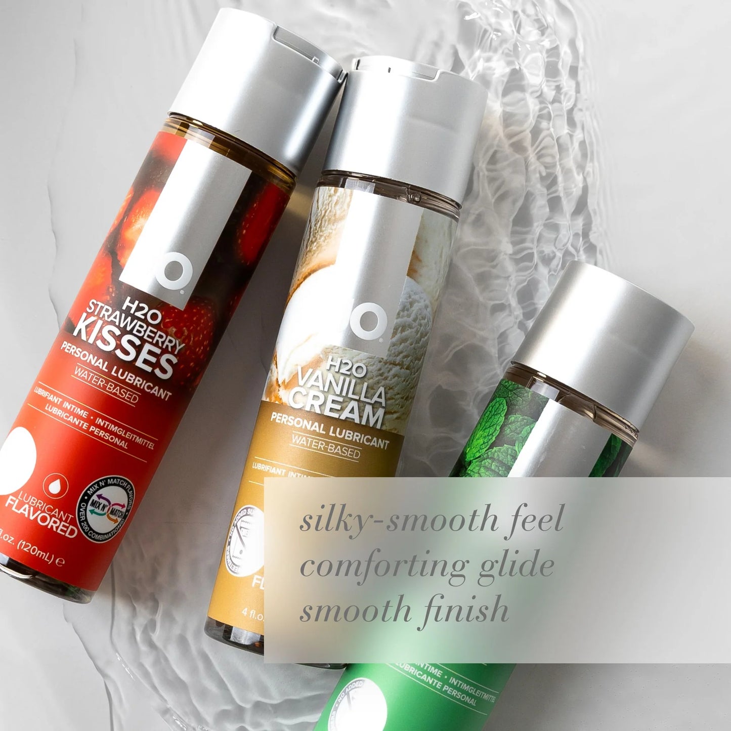 JO H2O Vanilla Cream Flavored Water Based Lubricant 4oz/120ml