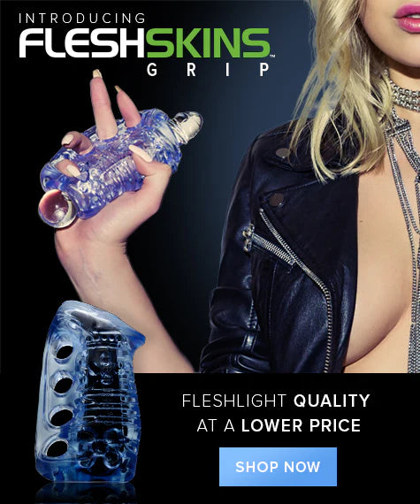 Fleshlight Fleshskins Grip Blue Ice Inc Drying Stand