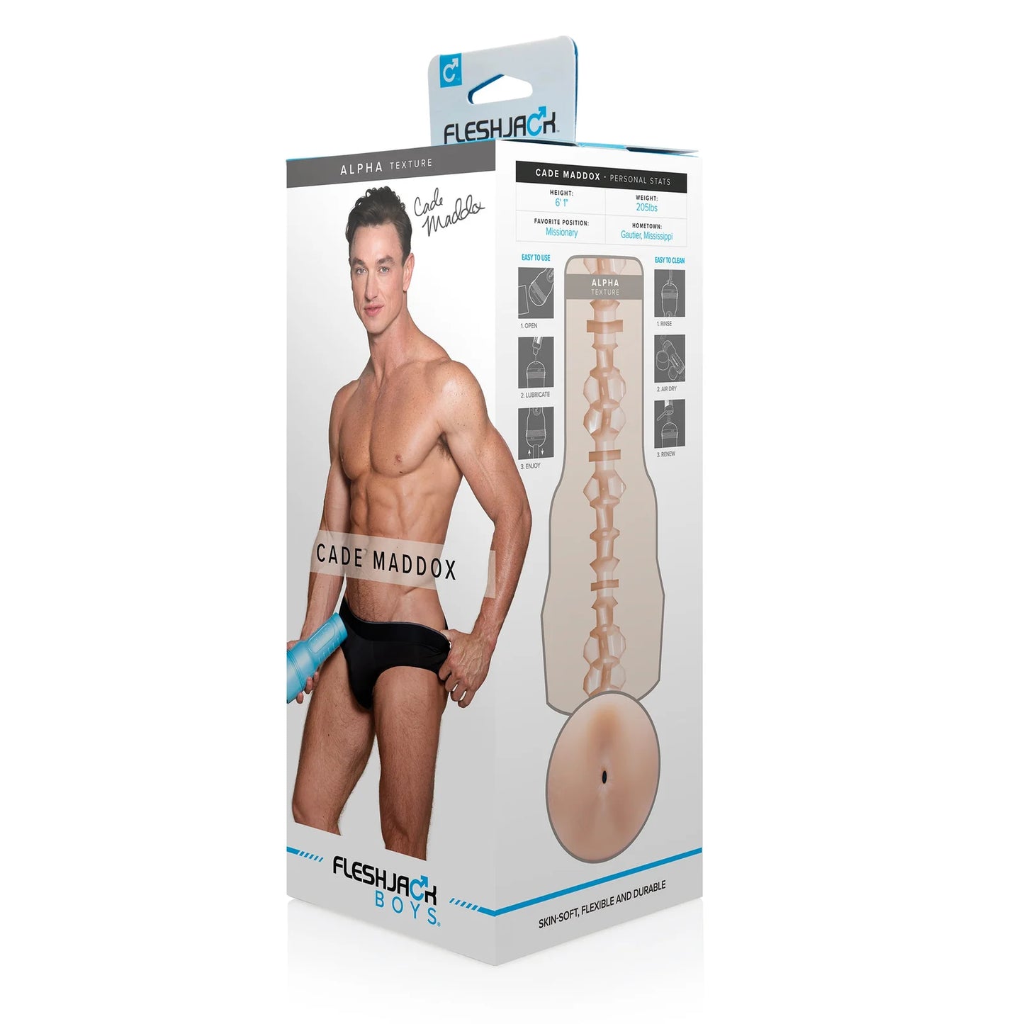 Fleshlight Fleshjack Boys Cade Maddox Alpha Ass Masturbator