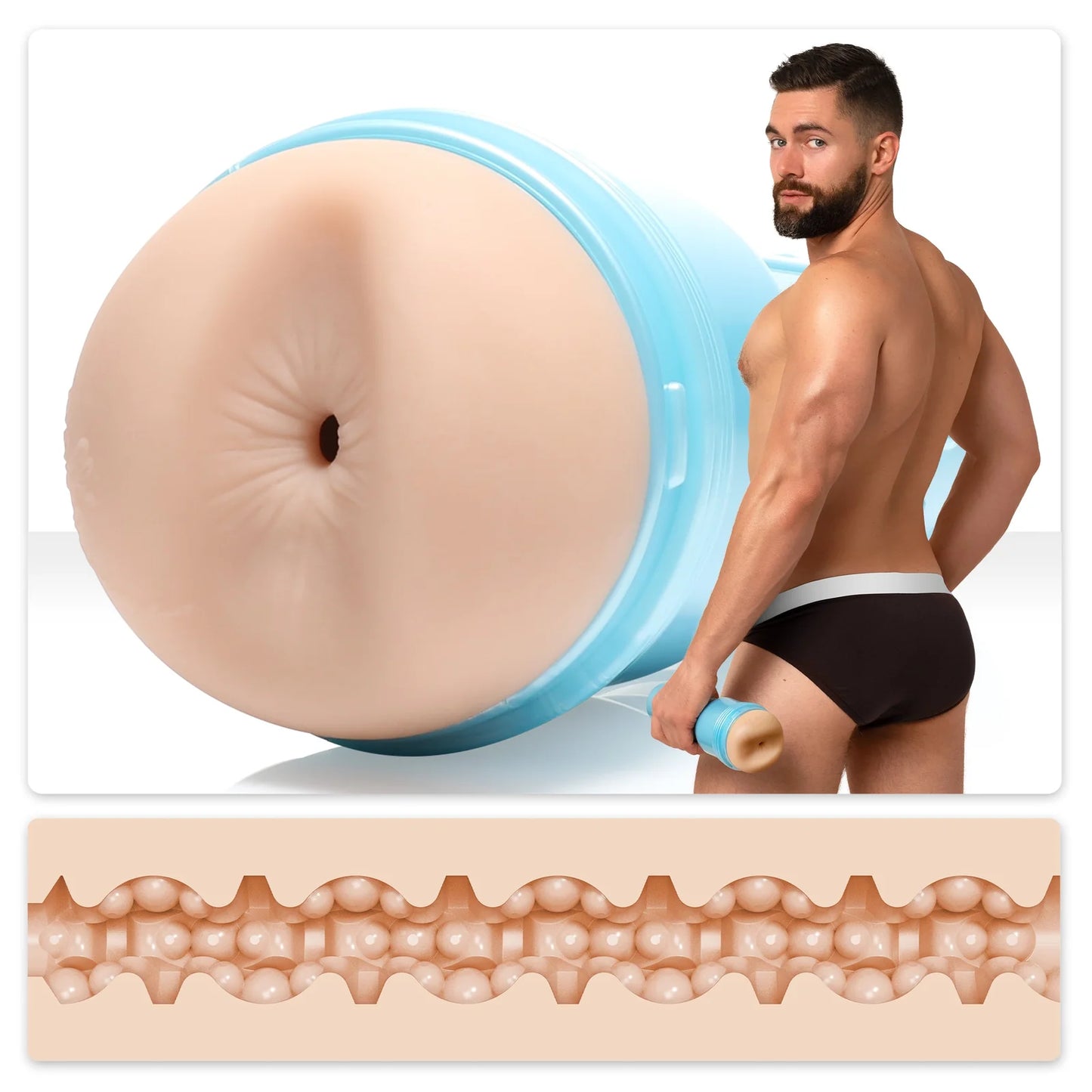 Fleshlight Fleshjack Boys Griffin Barrows Cake Ass Masturbator