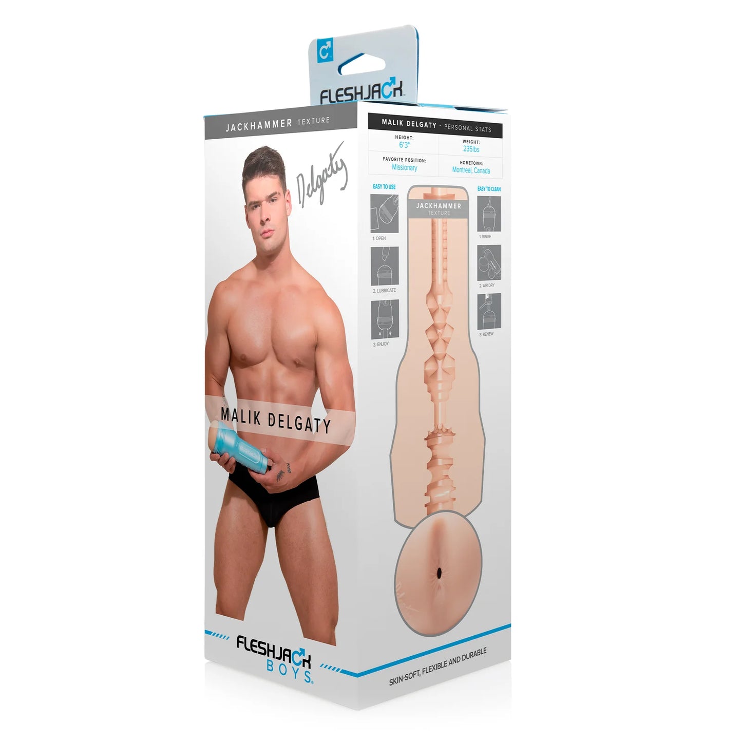 Fleshlight Fleshjack Boys Malik Delgaty Jackhammer Ass Masturbator