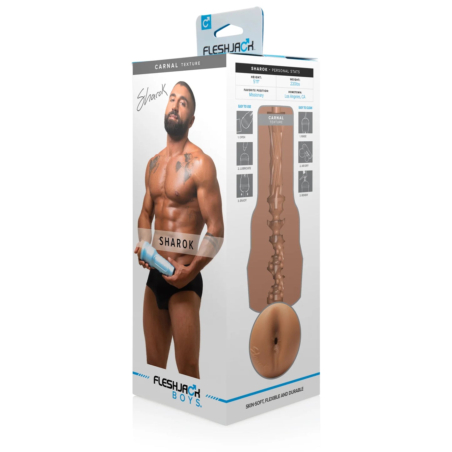 Fleshlight Fleshjack Boys Sharok Carnal Ass Masturbator