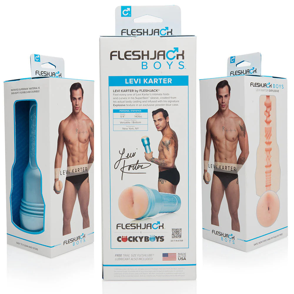 Fleshlight Fleshjack Boys Levi Karter Explosive Ass Masturbator