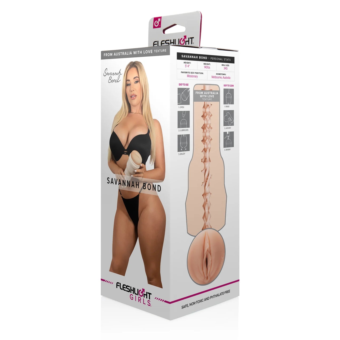 Fleshlight Girls Savannah Bond From Australia With Love Vagina Masturbator