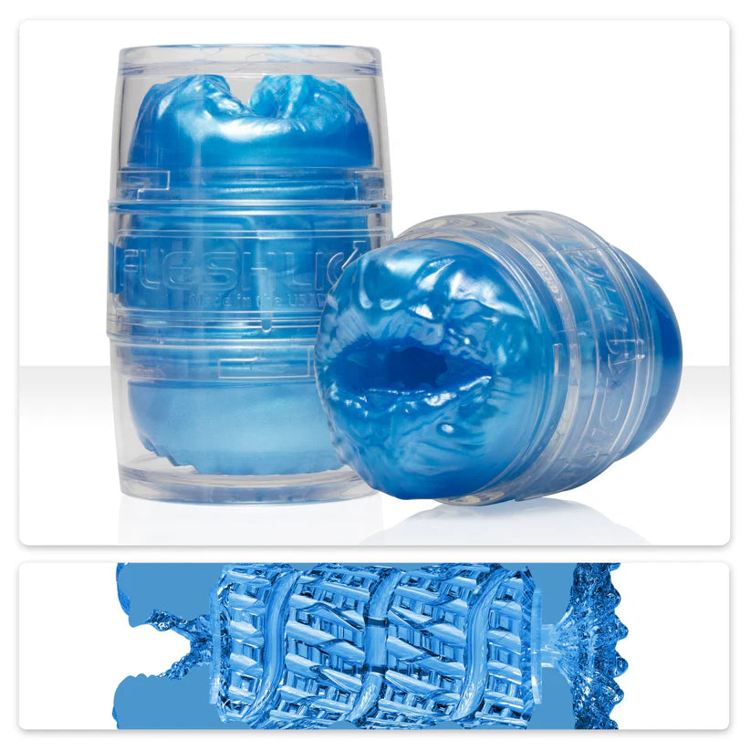 Fleshlight Quickshot Alien Blue Metallic Mouth/Butt Masturbator