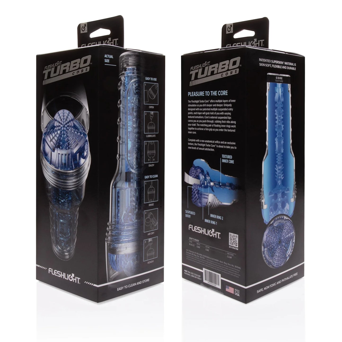 Fleshlight Turbo Core - Blue Ice Oral Masturbator