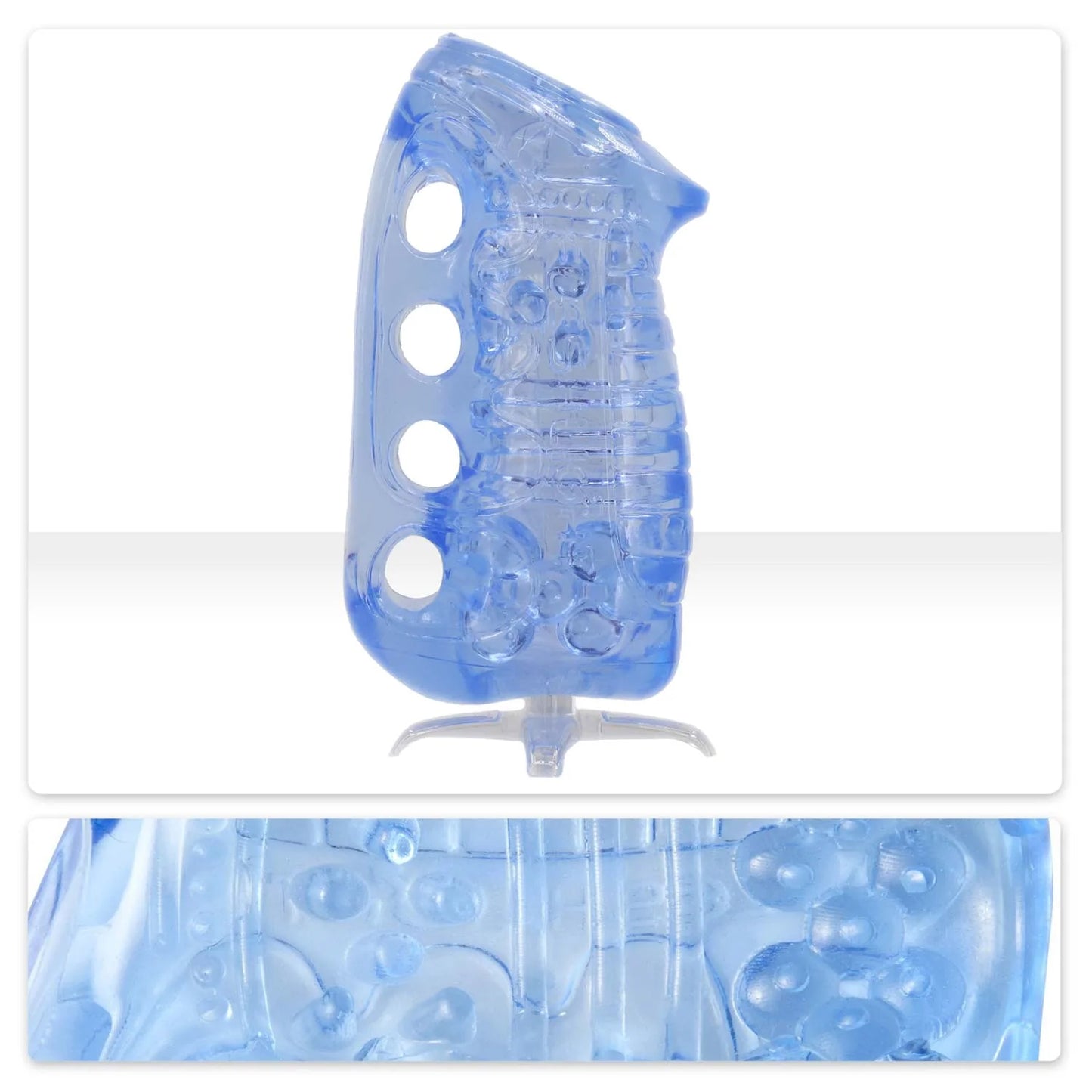 Fleshlight Fleshskins Grip Blue Ice Inc Drying Stand