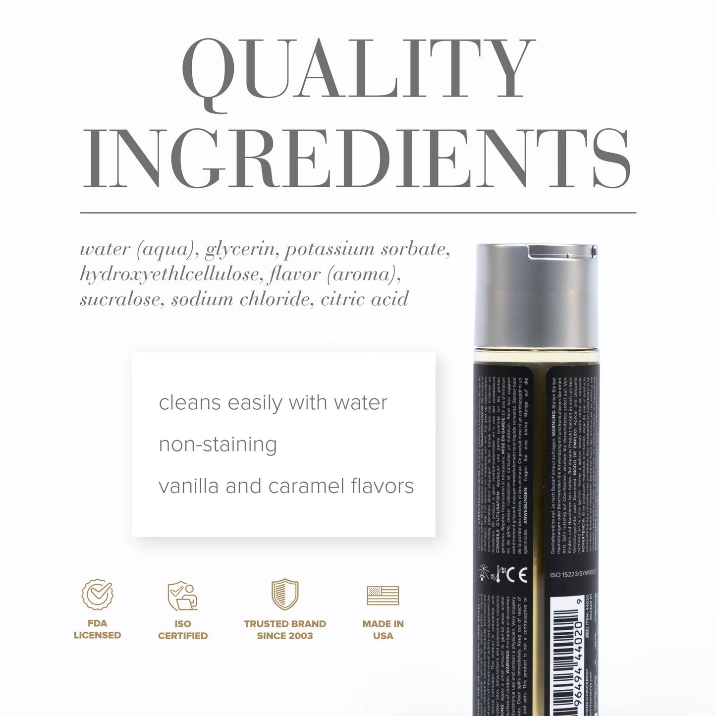 JO Creme Brulee Water Based Flavoured Lubricant 120ml