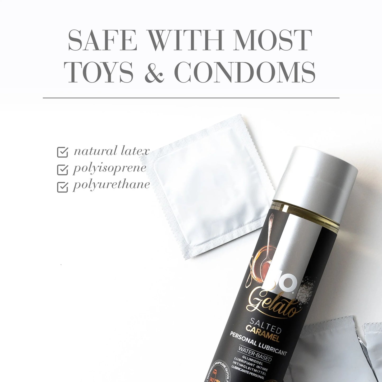 JO Salted Caramel Water Based Flavoured Lubricant 120ml