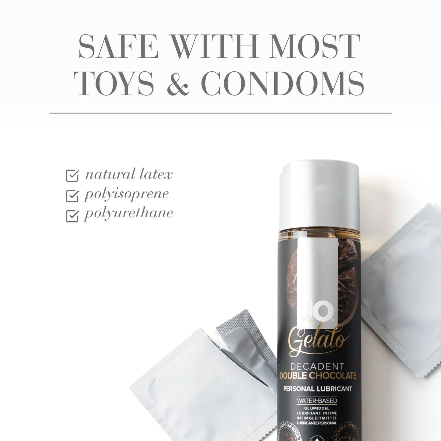 JO Gelato Decadent Double Chocolate Water Based Flavoured Lubricant 4oz/120ml