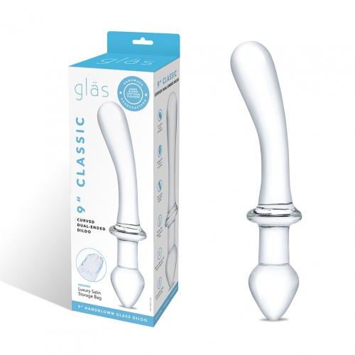 Electric EEL | GLAS 9" Classic Curved Dual-Ended Dildo