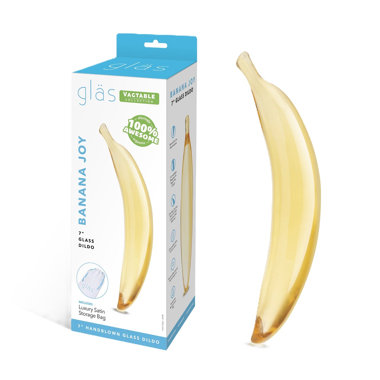 Electric EEL | GLAS 7" Banana Joy Glass Dildo