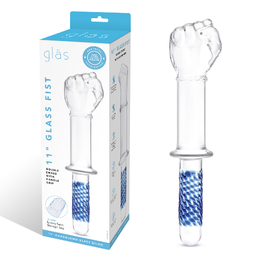 Electric EEL | GLAS 11" Fist Double Ended With Handle Grip