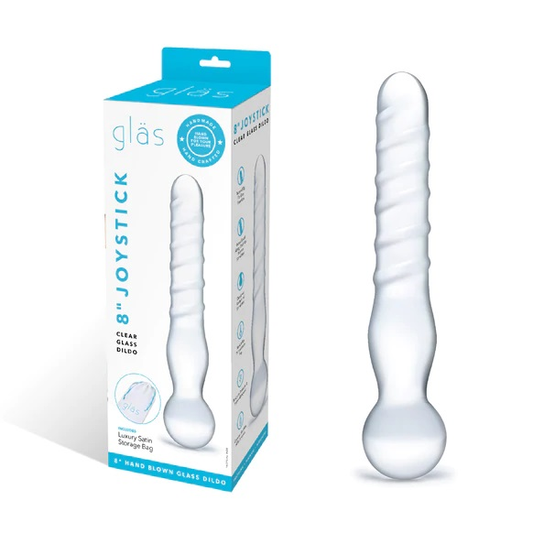 Electric EEL | GLAS 8" Joystick Clear Dildo