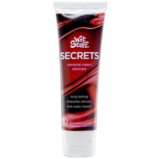 Wet Stuff Secrets Silicone & Water Based Personal Lubricant Cream 90g