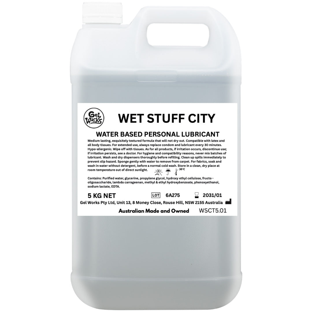 Wet Stuff City Water Based Lube Lubricant 5kg